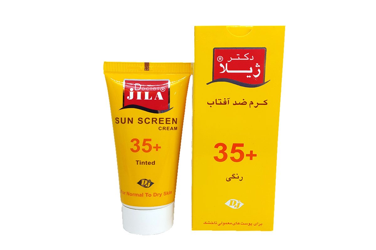 کرم ضد آفتاب +SPF35 مناسب پوست معمولی تا خشک دکتر ژیلا