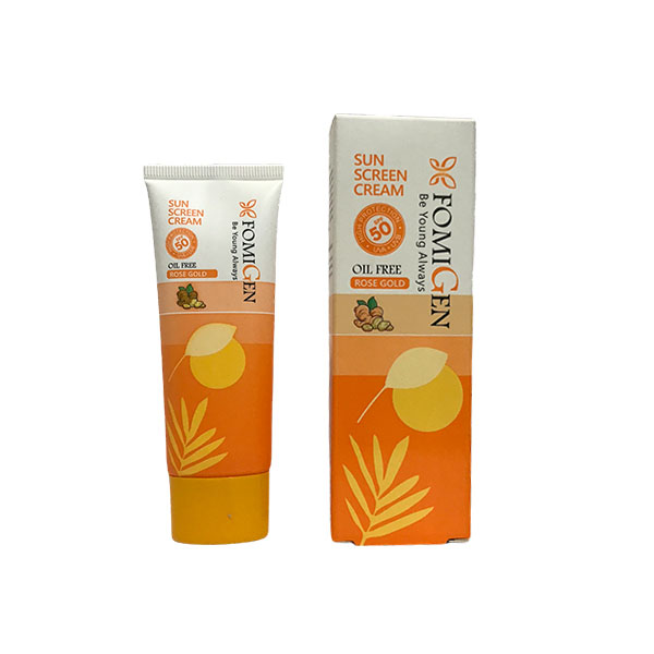 کرم ضد آفتاب رنگی رزگلد SPF50 فومیژن