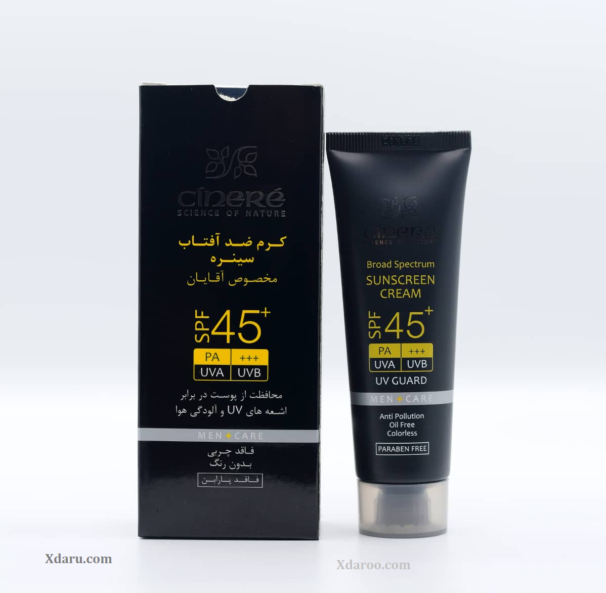 کرم ضد آفتاب مخصوص آقایان SPF45 فاقد چربی سینره