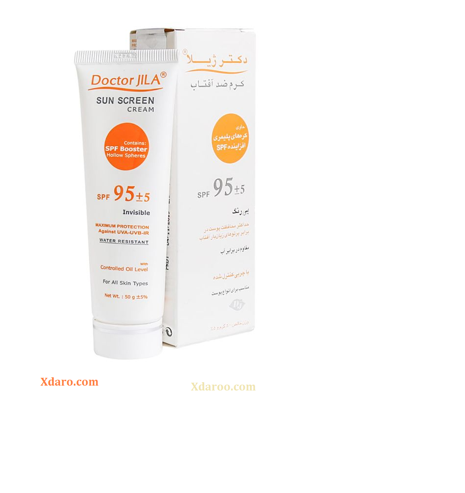 کرم ضد آفتاب بی رنگ SPF95+5 دکتر ژیلا