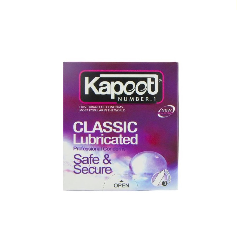 کاندوم کاپوت مدل Classic Lubricated بسته 3 عددی