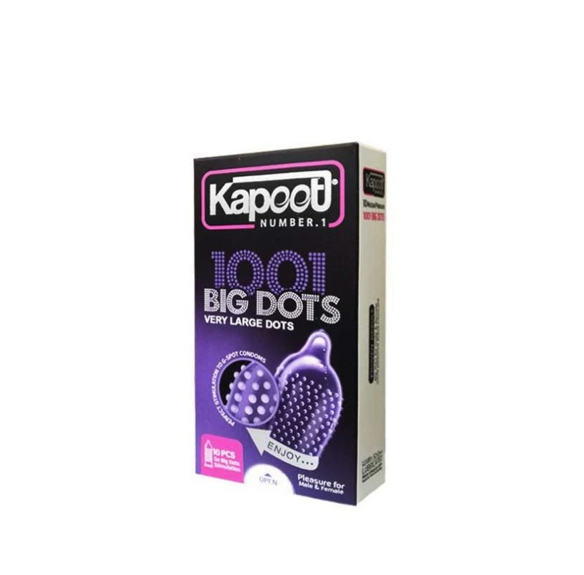 کاندوم کاپوت مدل BIG DOTS بسته 10 عددی