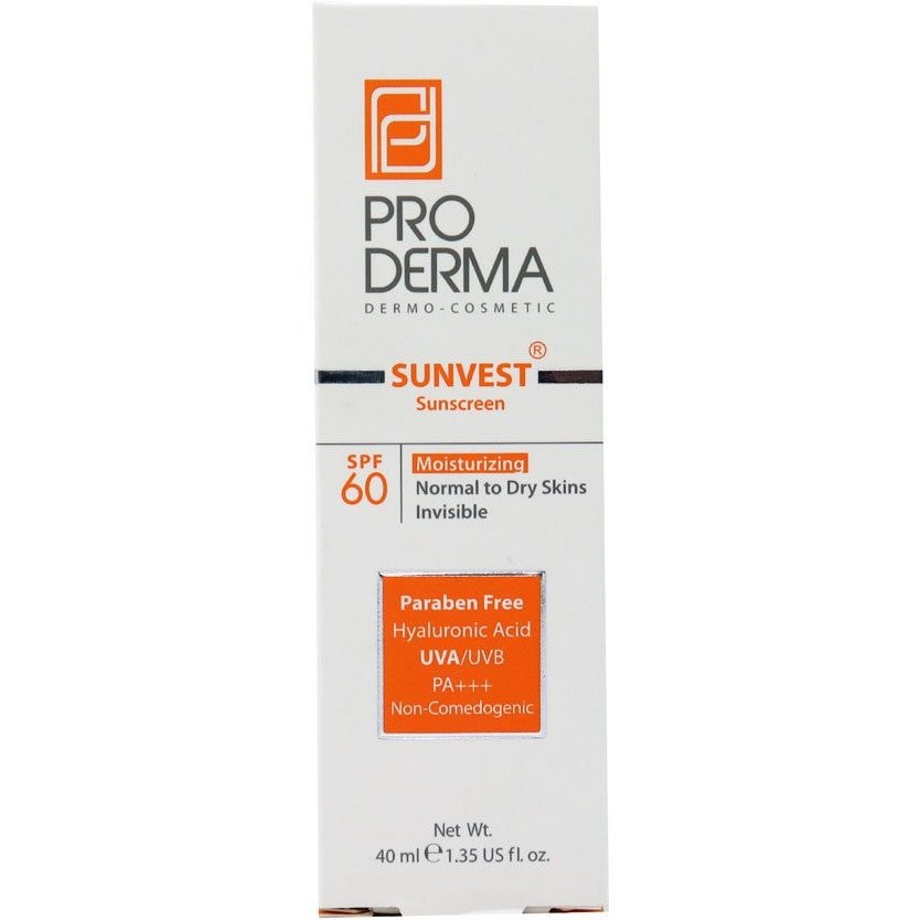 کرم ضد آفتاب SPF60 پوست های معمولی و خشک پرودرما