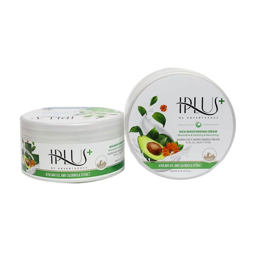کرم کاسه ای حاوی روغن آووکادو و عصاره کالاندولا 200 میل آی پلاس